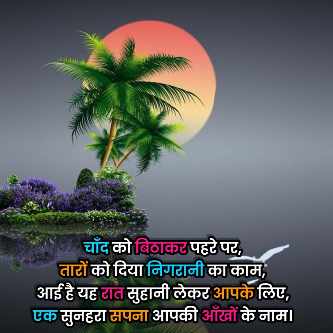 Good Night Shayari in Hindi