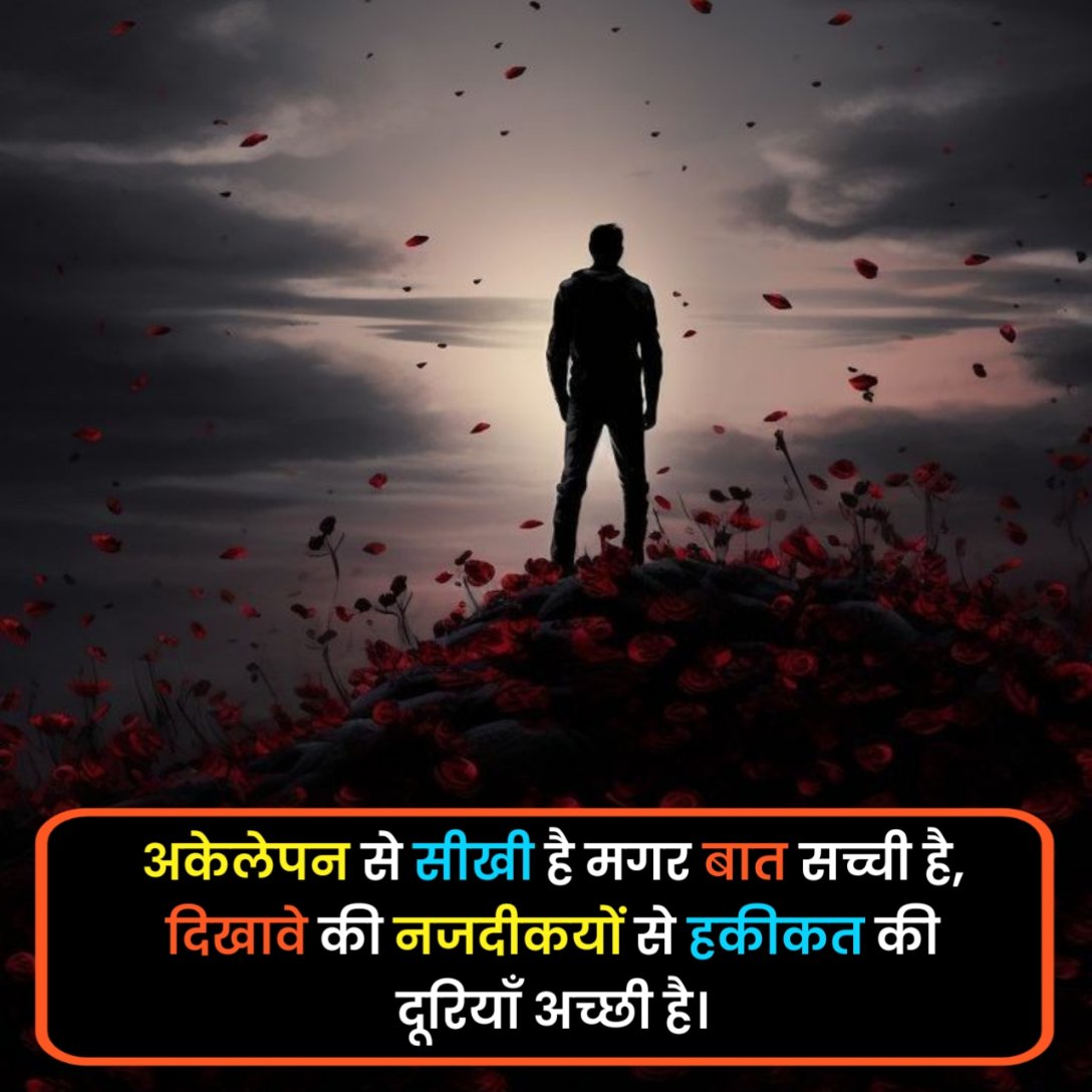 Alone Shayari in Hindi