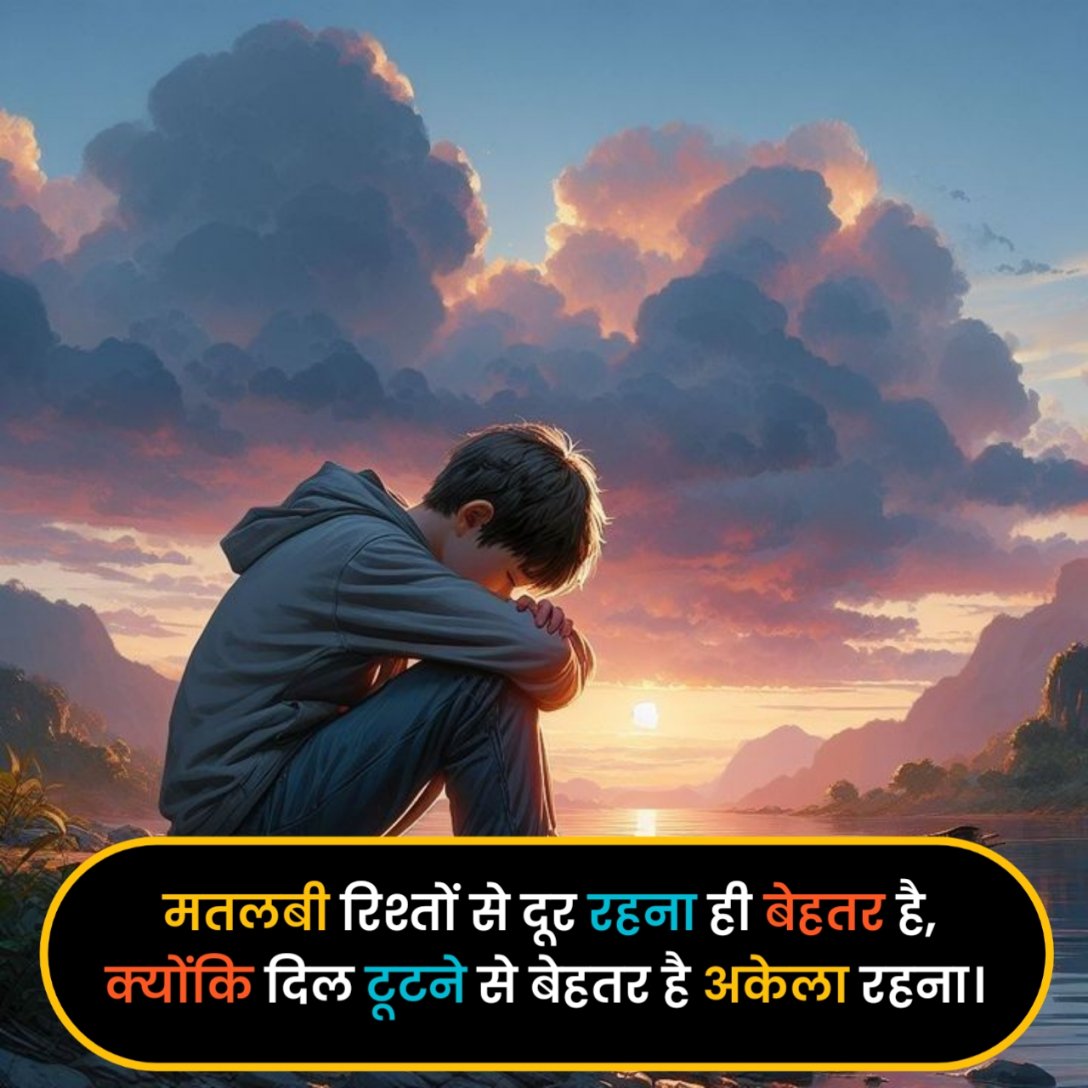 Matlabi Rishte Shayari in Hindi