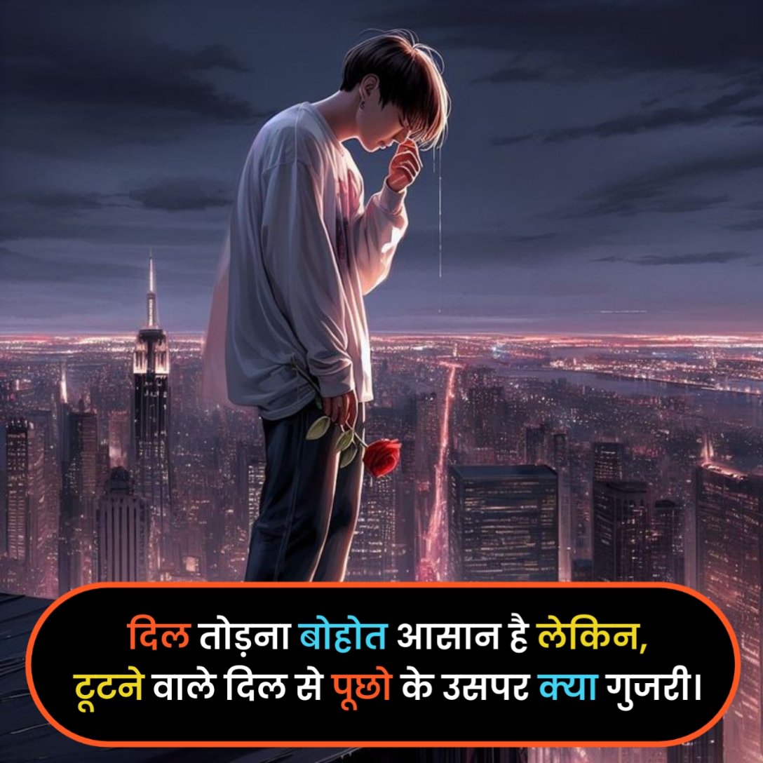 प्यार में दिल टूटने वाली शायरी